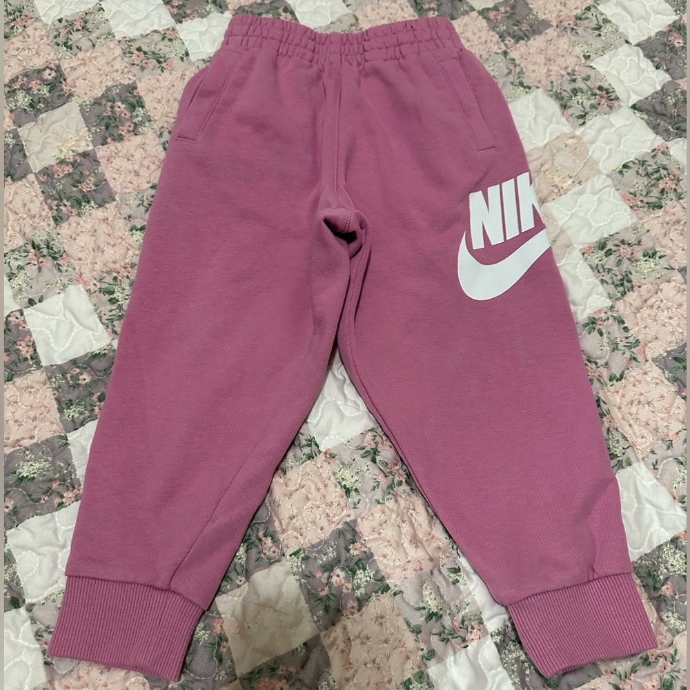 Nike Toddler Youth Girls Dusty Pink Stretch Waist Sweatpants Joggers